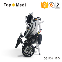 Lightweight folding electric wheelchair for airplane