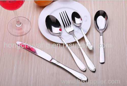 Western food knife and fork spoon with handle cutlery knife and fork