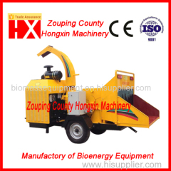 Diesel Engine Mobile Wood Chipper HXBC1000 for organic fertilizer factory