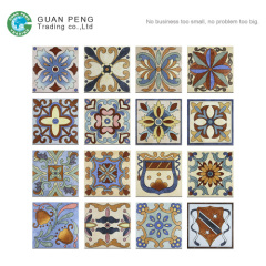 2016 Porcelain Spanish Flower Ceramic Floor Tile Price For Wall Decoration