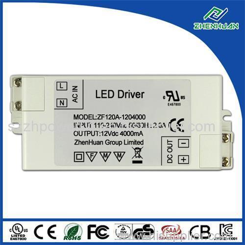 Constant voltage led driver 12V 4A 48W led power transformer UL listed