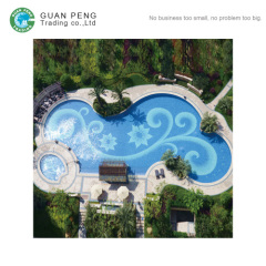 Decorative Outdoor Backyard Indoor Kids Swimming Pool Tile Design Free Mosaic Flower Patterns Pool Mosaic