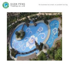 Decorative Outdoor Backyard Indoor Kids Swimming Pool Tile Design Free Mosaic Flower Patterns Pool Mosaic