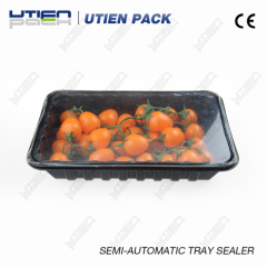 semi-automatic tray sealing packaging machine