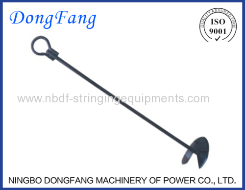 Earth Anchor or Ground Anchor Tools for Overhead Power Line Construction