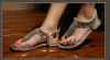 Fashion ladies rhinestone clip toe sandals