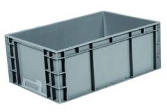plastic stacking container used in warehouse