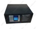 Electronic in-room safe box with motorized locking system and backlit panel for hotel bedroom