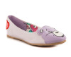 good quality sweet cartoon women fashion flat dress shoe with bear printed