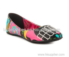 Mulheres African Printed Fabric fashion dress shoes