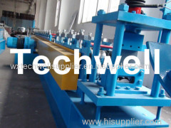 Manual Decoiler Rolling Shutter Door Forming Machine For 13 Forming Stations