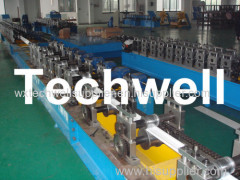 High Quality PU Foam Rolling Door Slat Roll Forming Machine With Flying Saw Tracking Cut