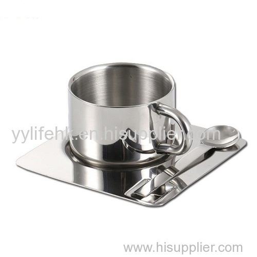 Stainless Steel Coffee Cup Set