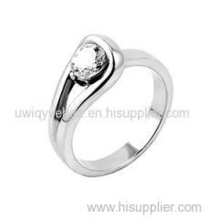 Latest Crystal Stinless Steel Women Ring