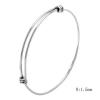 Stainless Steel Expandable Wire Bangle Bracelet