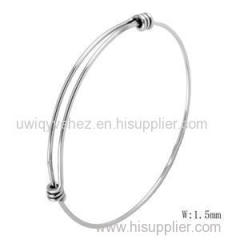 Stainless Steel Expandable Wire Bangle Bracelet