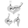 Modern Fashion Stainless Steel Couple Pendant