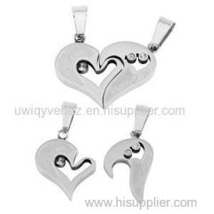 Modern Fashion Stainless Steel Couple Pendant