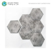 Non-slip Cement Flower Ceramic Porcelain Hexagon Wall Floor Tiles Design