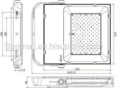 IP65 aluminum casting 150 watt led flood light