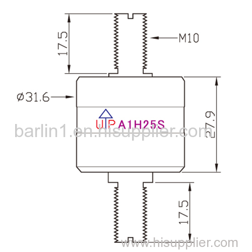 Mercury slip ring with 1200RPM working speed and big current for military machine from Barlin Times