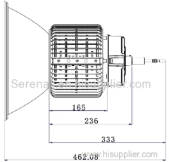 industrial reflector IP65 150W high bay light