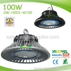 High brightness 100W 130lm/w New design 3030 aluminum UFO LED high bay light