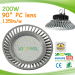 Factory price 120W 145lm/w IP65 high lumen LED high bay lights with lens