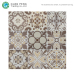 Digital Commercial Restaurant Plain Color Ceramic Cement Floor Tiles With Flower Pattern Decorative Wall Tiles