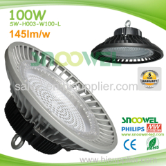 High brightness 100W 130lm/w New design 3030 aluminum UFO LED high bay light