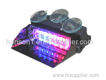 LED white and purple warning deck dash light police vehicle vsior lightbar