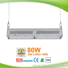 Better price 50W 120lm/w LED linear high bay light with different beam angles