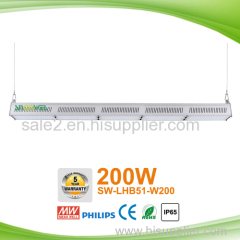 Better price 50W 120lm/w LED linear high bay light with different beam angles