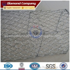 Galfan Coated 20years anti-rust Hexagonal Wire Netting Gabion Basket