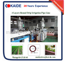 3 Layers Round Drip Irrigation Pipe Production Line using recycled raw materials