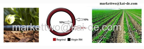 3 Layers Round Drip Irrigation Pipe Production Line using recycled raw materials 