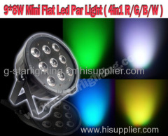 9*8Wmini flat led par can (4IN1 R/G/B/W)