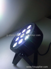 9*8W mini flat led par light(4in1/5in1/6in1)/led uplight/ stage light with Remote