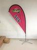 Knitted Fabric Custom Teardrop Flag Banner Full Color Digital Printing