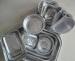 Thin Disposable aluminium foil food containers Double Bright Side