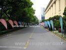 Light Weight Portable Custom Tear Drop Flags Patone Color Knitted Fabric