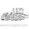 Silver Takeaway Disposable Aluminum Foil Containers For Food Heating Catering