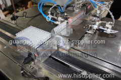 Full automatic microcolumn gel card production line