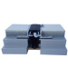 Floor aluminum base flush thinline rubber insert expansion joint cover