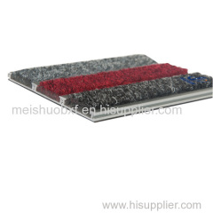 Commerial hotel door durable aluminum base interlocking carpet mat