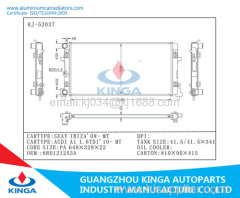 auto parts aluminum car radiator for Volkswagen SEAT IBIZA 1.4T 2008 for AUDI A1 1.6TDI 10 MT