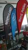 Double Sides Printing Custom Pennant Flags With Elastic Flag Pocket