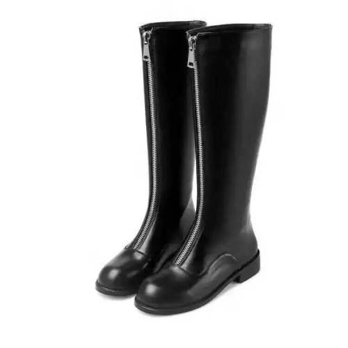 New Arrival Knee-High Fashion Boots with Double Zipper