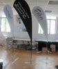 Inside / Outside Teardrop Flag Banner 410*80cm 5.6m Pole Digital Printing