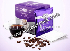 Ultrasonis Sealing Drip Coffee Packaging Machine with Outer Envelope